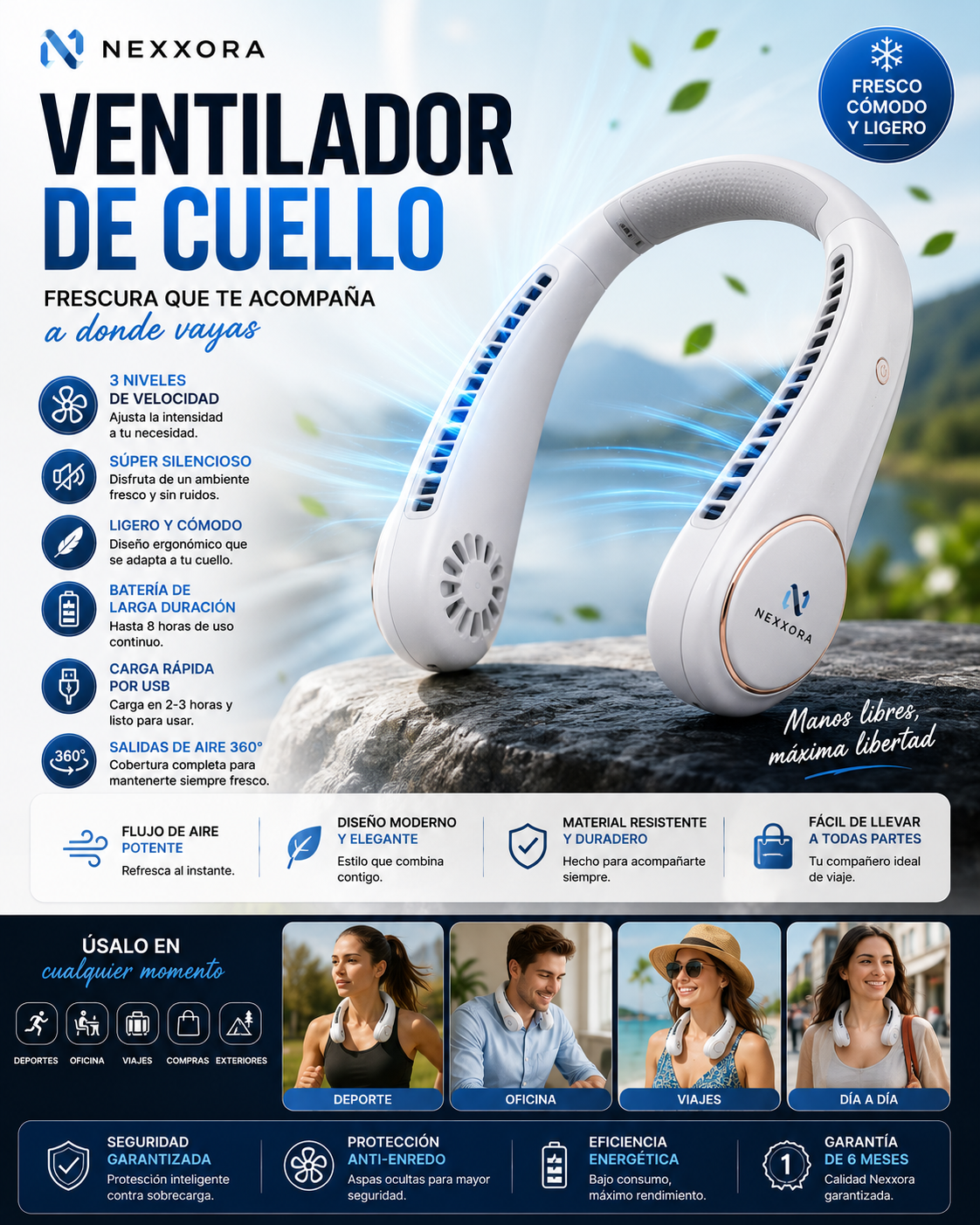 Ventilador de cuello