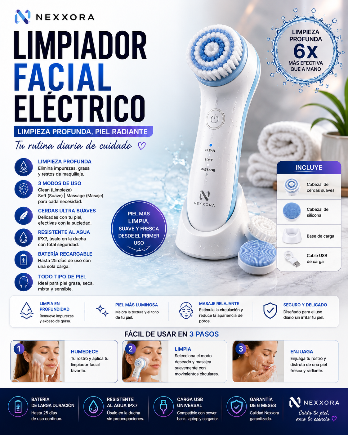 LIMPIADOR FACIAL ELECTRICO